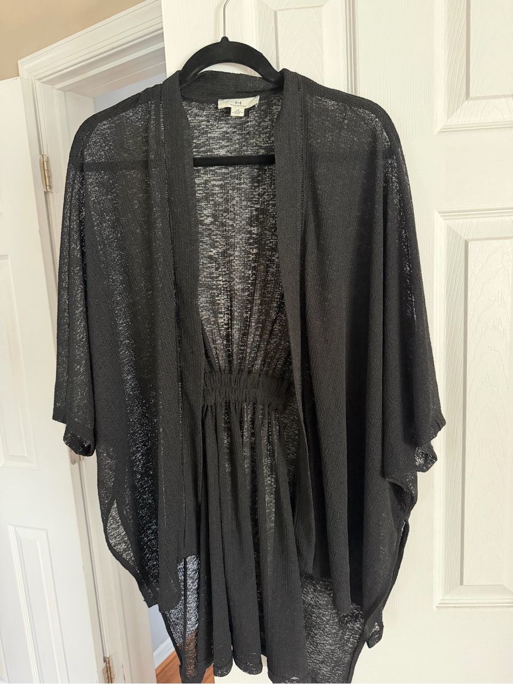 Cardigan-like sheer top